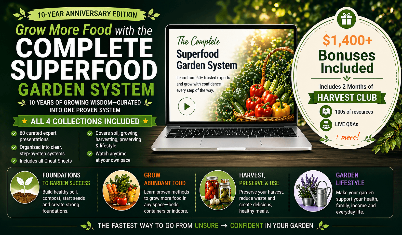 Superfood Garden Summit Garden Success Kit